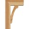 Ekena Millwork Legacy Block Rough Sawn Bracket w/ Offset Brace, Western Red Cedar, 6"W x 14"D x 22"H BKT0604X14X22LEC05RWR - alternate 3